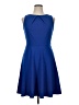 AB Studio Solid Blue Cocktail Dress Size 14 - photo 1
