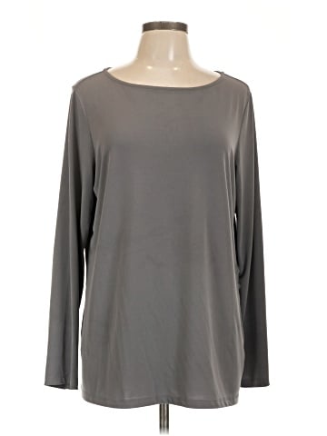 Susan Graver Long Sleeve T-Shirt (view 1)