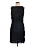 Chaps 100% Polyester Black Cocktail Dress Size 10 - photo 1