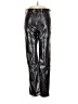 Gap 100% Polyester Metallic Black Casual Pants Size 4R - photo 1