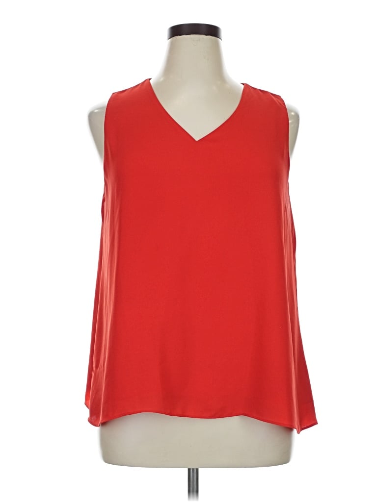 Pre-owned C Established 1946 Sleeveless Blouse In Red