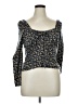 Shein Curve Blue 3/4 Sleeve Blouse Size 14 Plus (1) - photo 1