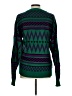 Assorted Brands 100% Acrylic Chevron-herringbone Green Pullover Sweater Size L - photo 2