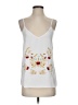 Tecrew 100% Polyester White Sleeveless Blouse Size S - photo 1