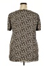 Ann Taylor 100% Polyester Brown Short Sleeve Blouse Size XXL - photo 2