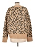 Abercrombie & Fitch Animal Print Tan Pullover Sweater Size L - photo 2