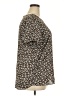 Ann Taylor 100% Polyester Brown Short Sleeve Blouse Size XXL - photo 4