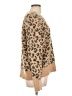 Abercrombie & Fitch Animal Print Tan Pullover Sweater Size L - photo 4