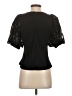 Gracia Black Short Sleeve Blouse Size S - photo 2