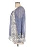 Banana Republic 100% Polyester Blue 3/4 Sleeve Blouse Size L - photo 5