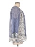 Banana Republic 100% Polyester Blue 3/4 Sleeve Blouse Size L - photo 4