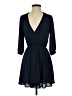 Lush 100% Polyester Solid Blue Casual Dress Size S - photo 1