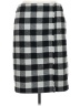 Talbots Outlet Checkered-gingham Gray Casual Skirt Size 16 - photo 1