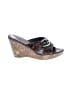 Brighton Animal Print Brown Tan Wedges Size 8 - photo 1