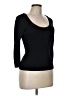 August Silk Black 3/4 Sleeve Top Size M (petite) - photo 2