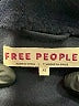 Free People 100% Polyester Black Blue Coat Size XS - photo 6