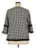 Chico's Houndstooth Black 3/4 Sleeve Blouse Size XXL (4) - photo 2