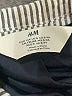 H&M 100% Cotton Stripes Gray Blazer Size 8 - photo 5