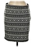 Ann Taylor LOFT Graphic Gray Casual Skirt Size M - photo 1