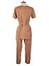 Everlane 100% Linen Solid Brown Jumpsuit Size 2 - photo 2