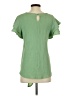 Absolutely Famous Green Short Sleeve Top Size S - photo 2