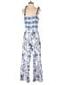Francesca's 100% Cotton Paisley Blue Jumpsuit Size S - photo 1
