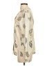 Paula Saker 100% Silk Paisley Ivory Long Sleeve Silk Top Size 4 - photo 5