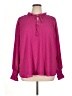 Jodifl 100% Polyester Pink Long Sleeve Blouse Size 1X - photo 1