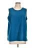Maggie Sweet 100% Polyester Blue Sleeveless Blouse Size L - photo 1