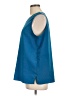 Maggie Sweet 100% Polyester Blue Sleeveless Blouse Size L - photo 5
