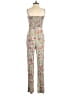 Zara Floral Silver Jumpsuit Size XS - photo 2