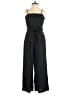 J.Crew 100% Linen Solid Black Jumpsuit Size 0 - photo 1