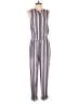 Splendid 100% Viscose Stripes Gray Purple Jumpsuit Size S - photo 1