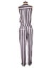 Splendid 100% Viscose Stripes Gray Purple Jumpsuit Size S - photo 2
