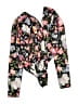 Missguided Floral Black Long Sleeve Blouse Size 6 - photo 1