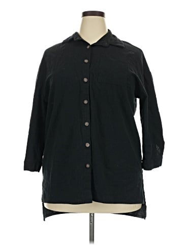 Zeagoo 3/4 Sleeve Button-Down Shirt (view 1)