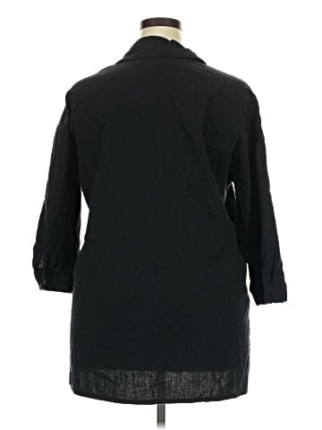 Zeagoo 3/4 Sleeve Button-Down Shirt (view 2)