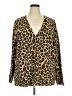 Avenue Animal Print Brown Cardigan Size 26 - 28 Plus - photo 1