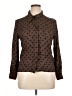 Pendleton 100% Rayon Tweed Brown Long Sleeve Blouse Size 14 (petite) - photo 1