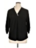 Calvin Klein Black 3/4 Sleeve Blouse Size XL (estimated) - photo 1