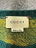 Gucci 100% Wool Animal Print Graphic Jacquard Green teddy bear pullover sweater Size 10 - photo 9