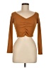 Popular 21 Brown Long Sleeve Top Size M - photo 1