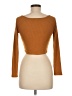 Popular 21 Brown Long Sleeve Top Size M - photo 2