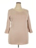 Jennifer Lopez Tan 3/4 Sleeve Top Size XXL - photo 1