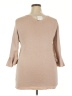 Jennifer Lopez Tan 3/4 Sleeve Top Size XXL - photo 2