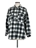 Forever 21 Plaid Gray Fleece Size M - photo 1