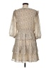 Azoe 100% Polyester Paisley Tan Cocktail Dress Size M - photo 2