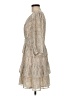 Azoe 100% Polyester Paisley Tan Cocktail Dress Size M - photo 5