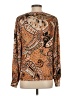 Jodifl 100% Polyester Paisley Brown Long Sleeve Blouse Size S - photo 2