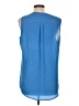Zac & Rachel 100% Polyester Blue Sleeveless Blouse Size L - photo 2